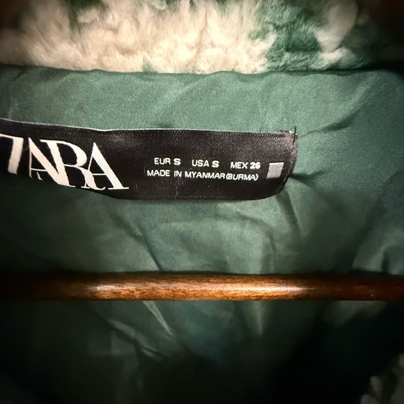 Zara Green and White Plaid Jacket - Picture 2 of 3